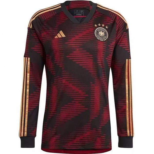 Germany away long sleeve jersey soccer uniform men's second football tops sport shirt 2022 world cup